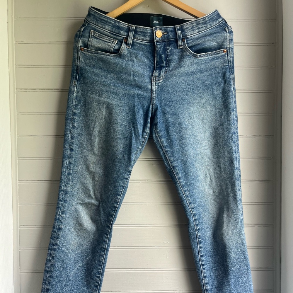 Classic Blue Denim Jeans - Boyfriend Straight Fit